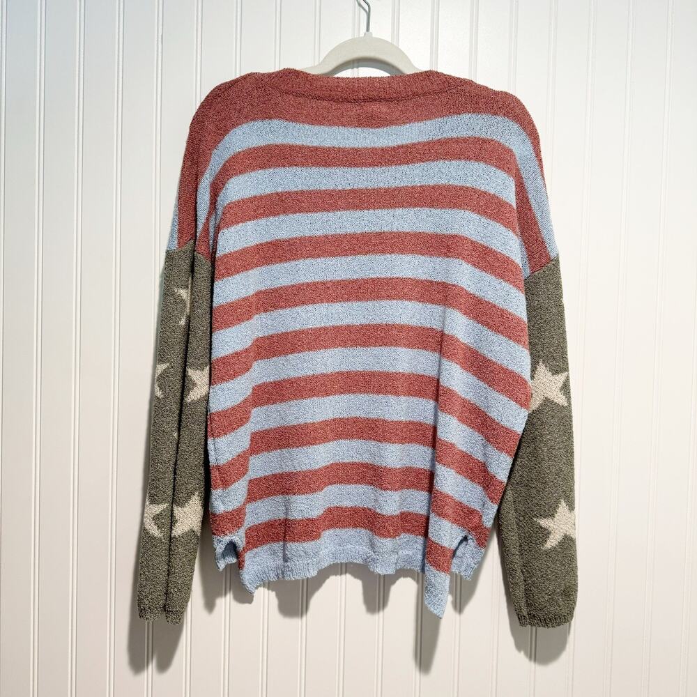 POL Stars Stripes Sweater Size Large - Picture 7 of 7